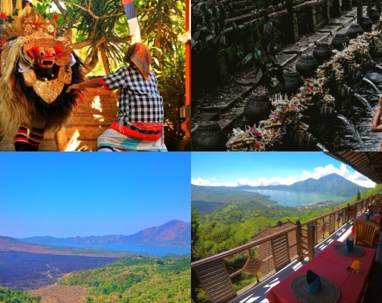 【バリ島】絶景！世界遺産キンタマーニ高原でとティルタエンプル寺院巡りツアー＜バロンダンス観賞とランチ付き＞
